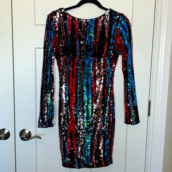 Dress the Population Lola Sequin Bodycon Dress - Picture 3 of 8